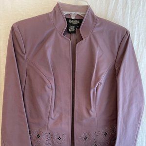 PECK & PECK Collection Women’s Lilac and Floral Jacket size 6